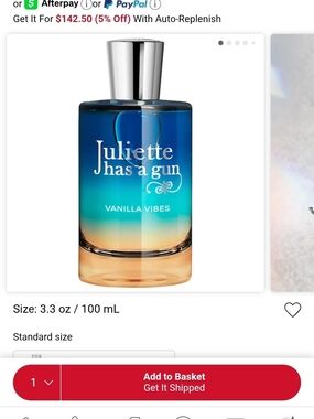Juliette Has a Gun Vanilla Vibes Eau de Parfum - Blue to Amber Gradient Bottle